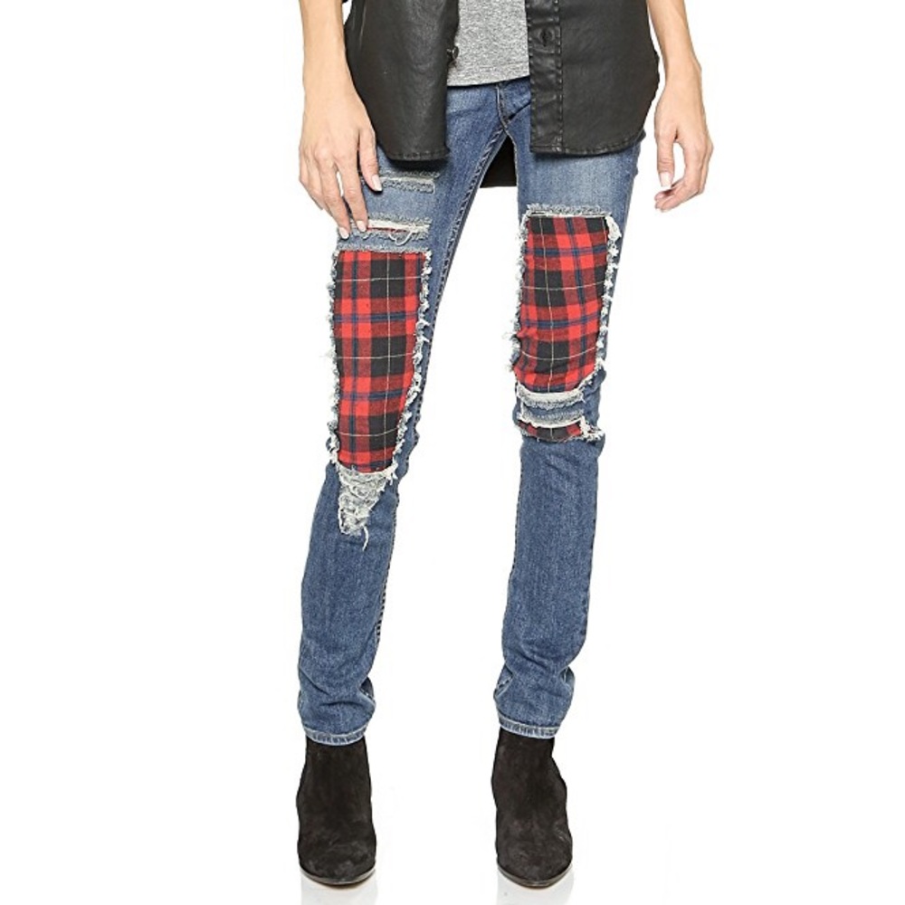 JET Skinny Jeans PLAID | SIZE 2